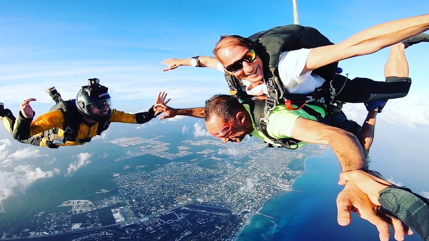 Saut en parachute tandem à Playa del Carmen