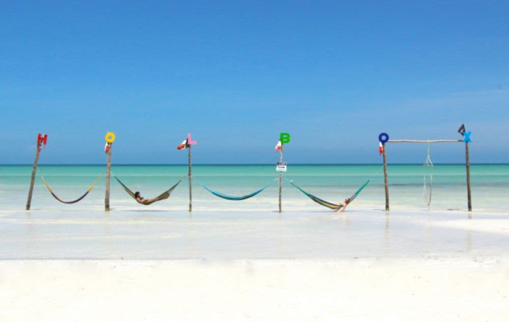 Plage et paysage de l'île de Holbox
